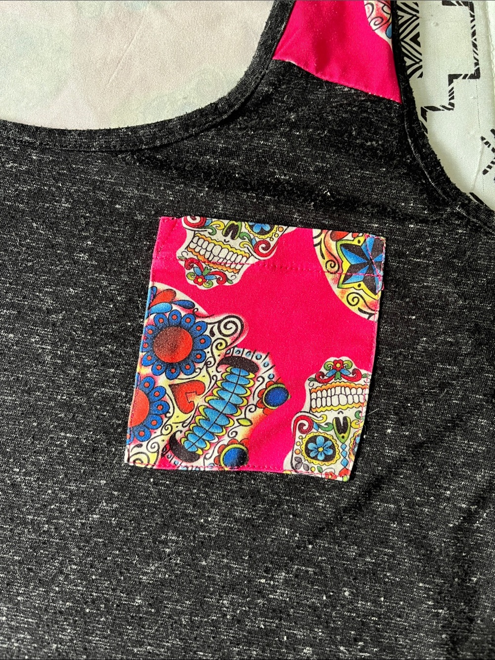 Sunshine & Rodeos Sugarskull Tank Top Size XL - Picture 4 of 6
